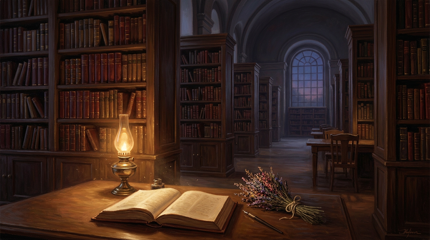 Jane Eyre — atmospheric editorial illustration